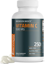 Bronson Vitamina C 500 mg - 250 Comprimidos Vegetarianos