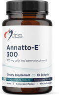 Designs for Health Annatto-E 300mg Tocotrienoles Vitamina E (60 Cápsulas Blandas)