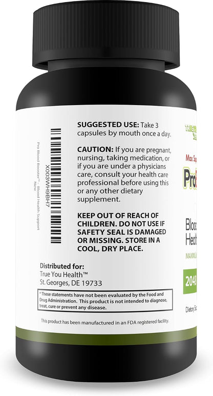 Max Super Health Pro Blood Booster - Apoyo para la Salud Sanguínea y Circulación