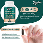 Vitamina E Tocotrienoles Liposomales 1000mg - Suplemento de Delta y Gamma Tocotrienol para Huesos y Antioxidante, 120 Cápsulas