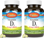 Carlson Vitamina D3 1000 UI – 100 Cápsulas Blandas