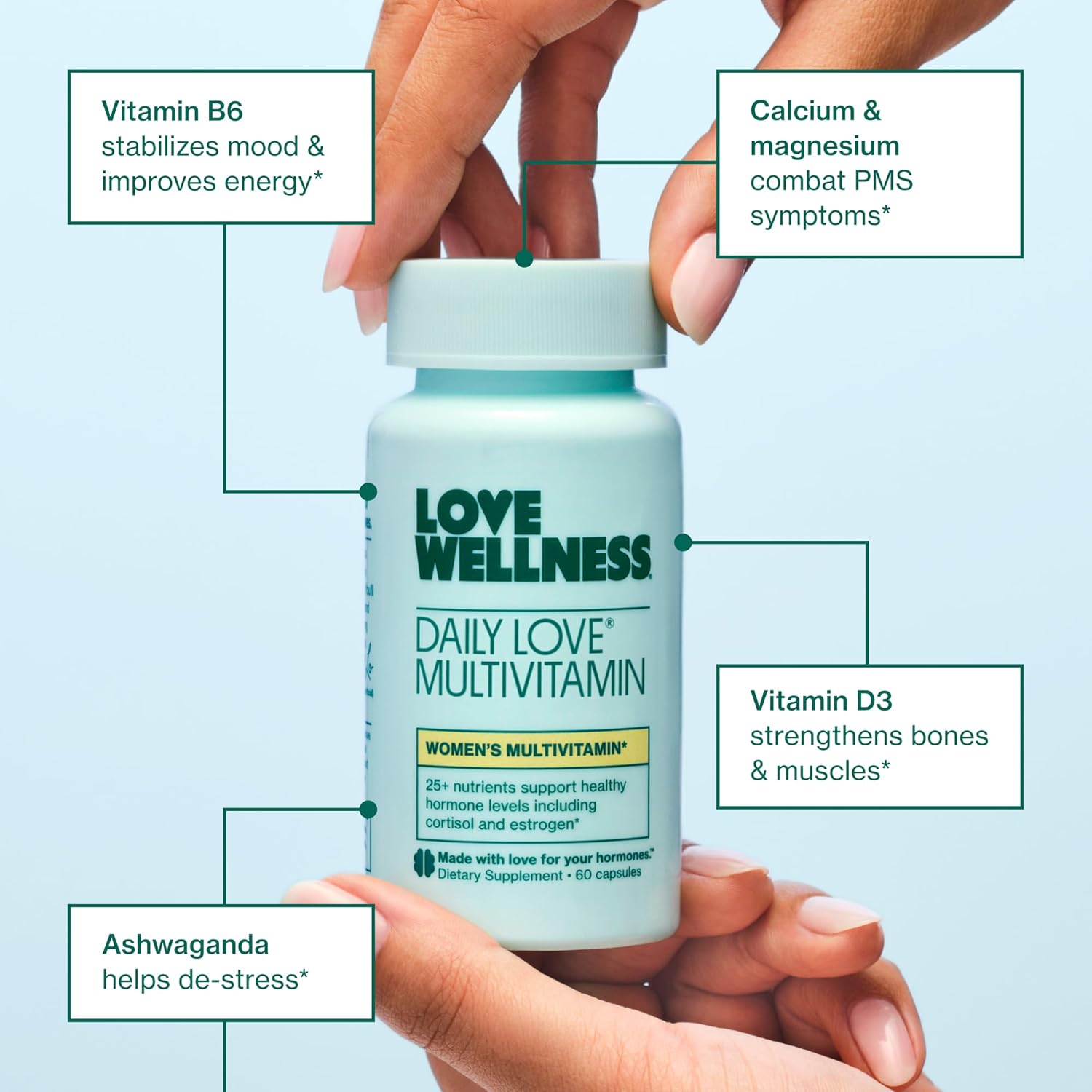 Love Wellness Daily Love Multivitamínico para Mujeres – 30 Días