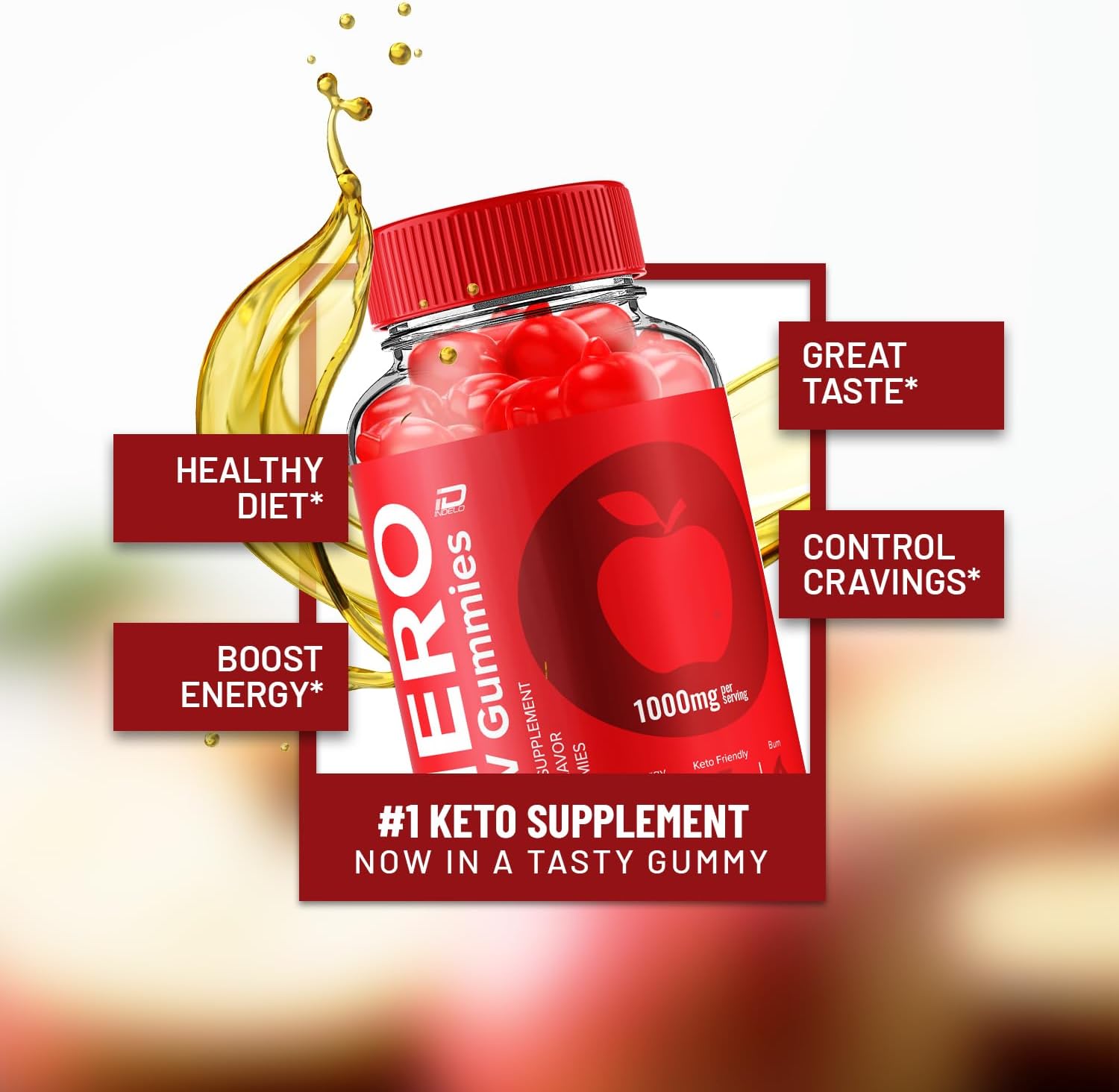 Hero ACV Gummies - Vinagre de Manzana y Vitamina B12, 120 Gominolas