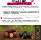 Aguaje y Maca Negra en Cápsulas para Mujer - Pack Curvy Negro - Curvy Fruit