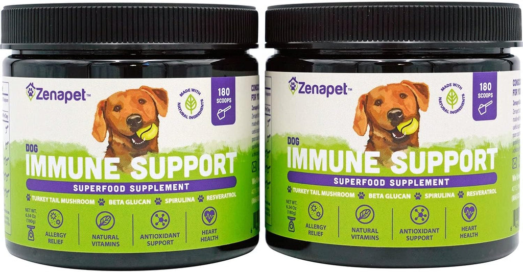 Zenapet Immune Support Premium Powder Topper para Perros - Apoyo Inmunológico y Digestivo