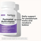 Fairhaven Health Postnatal Multivitamin Essentials - Multivitamínico Vegano para Mujeres en Postparto y Lactancia - 60 Cápsulas