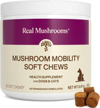 Real Mushroom Immune Pet Chews – Masticables de hongos para perros y gatos (60 uds)