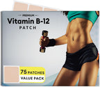 VitaPatch B12 Parche para Energía Plus – 75 Parches – B12 con Metilcobalamina y Guaraná
