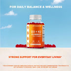 Vitamatic Vitamina D3 & K2 Gominolas (2 Pack, 60 unidades)
