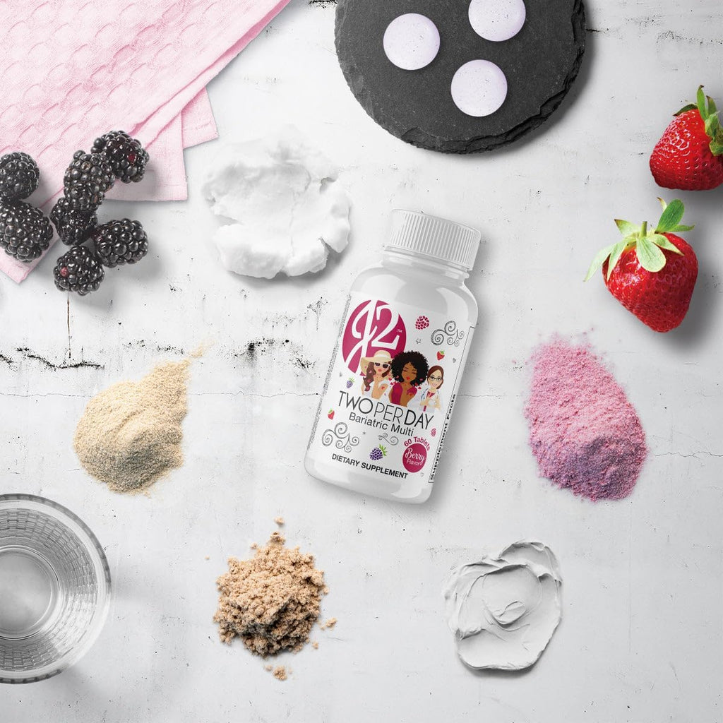 J2 Multivitamínico Masticable Dos al Día - Sabor Baya - 60 Comprimidos (30 Días)