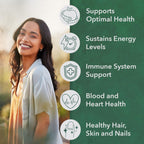 PlantFusion Multivitamínico Orgánico para Mujeres con Hierro - 30 Comprimidos Veganos