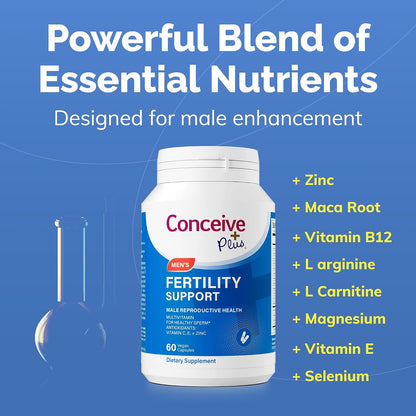 CONCEIVE PLUS Fertilidad Masculina | 60 – Vitamina B12: Contribuye al metabolismo energético normal y a la – Image 6