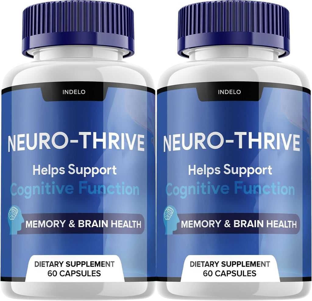 Neuro Thrive, Suplemento para la Memoria y Función Cognitiva - 120 Cápsulas (Pack de 2)