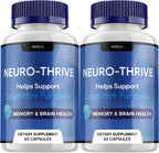 Neuro Thrive, Suplemento para la Memoria y Función Cognitiva - 120 Cápsulas (Pack de 2)