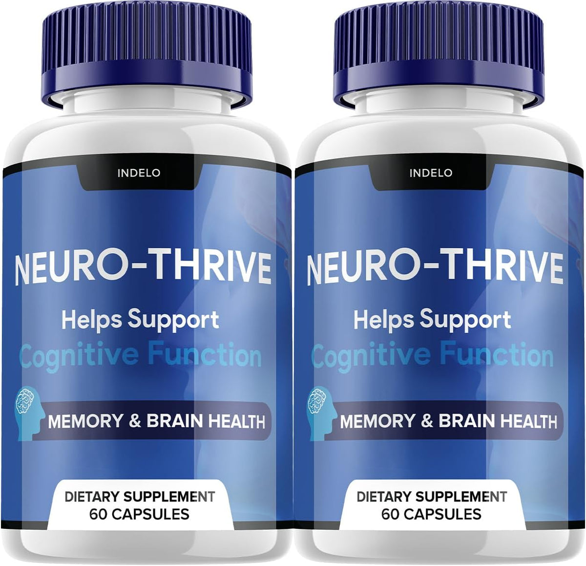 Neuro Thrive, Suplemento para la Memoria y Función Cognitiva - 120 Cápsulas (Pack de 2) – Image 1