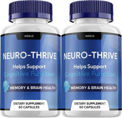 Neuro Thrive, Suplemento para la Memoria y Función Cognitiva - 120 Cápsulas (Pack de 2) – Image 1
