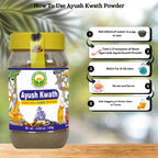 BASIC AYURVEDA Kwath Kadha Polvo Ayurvédico - Mezcla de Especias con Canela, Jengibre y Albahaca Santa - Infusión Herbal Orgánica - 120g