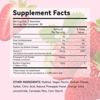 Gominolas de Equilibrio Femenino para Mujeres, Sabor Fresa, Veganas, Sin Gluten, 60 Gominolas