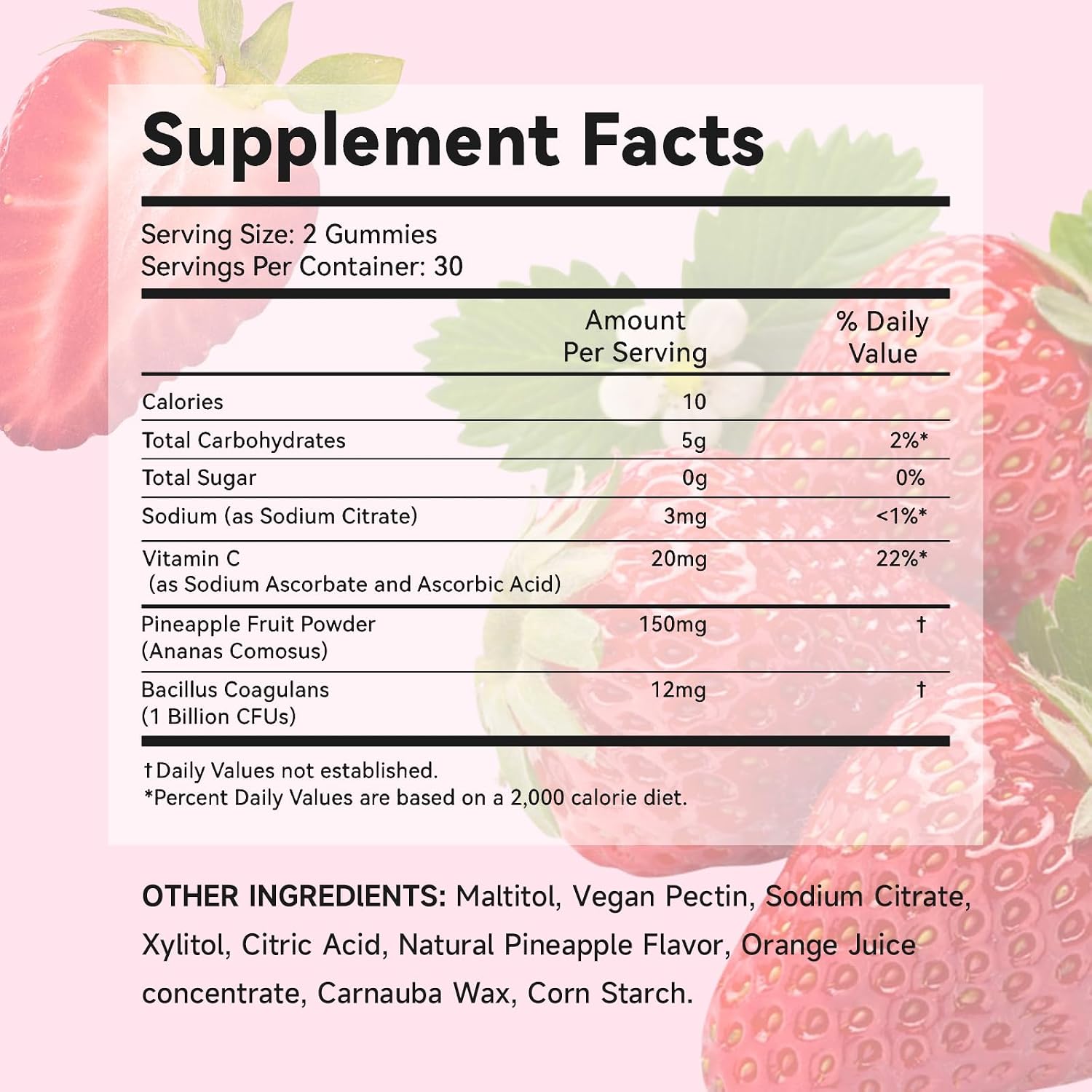 Gominolas de Equilibrio Femenino para Mujeres, Sabor Fresa, Veganas, Sin Gluten, 60 Gominolas