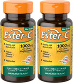 American Health Ester-C con Bioflavonoides Cítricos, 1000 mg, 90 Comprimidos