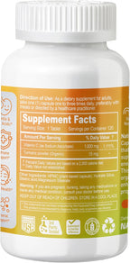 NATURION Vitamina C Tamponada 1000 mg con Cúrcuma Orgánica - 120 Cápsulas Veganas (120 Días de Suministro)