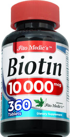 FITO MEDIC'S Lab Biotina 10000mcg - 360 Comprimidos