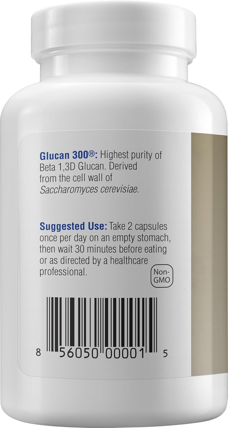 Beta 1,3D Glucan 100 mg – 60 Cápsulas para Apoyo Inmunológico
