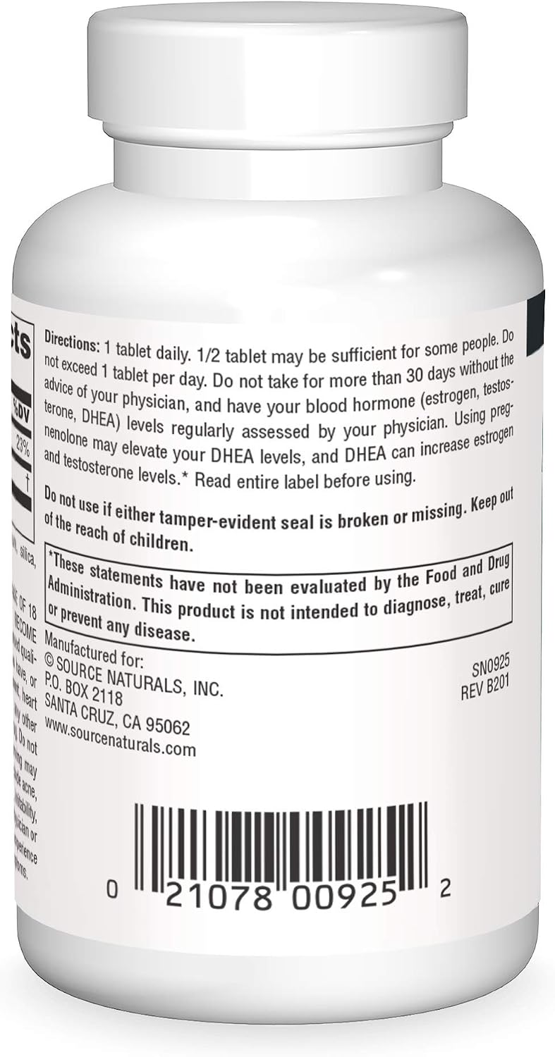 Source Naturals Pregnenolona 50mg - 120 Comprimidos