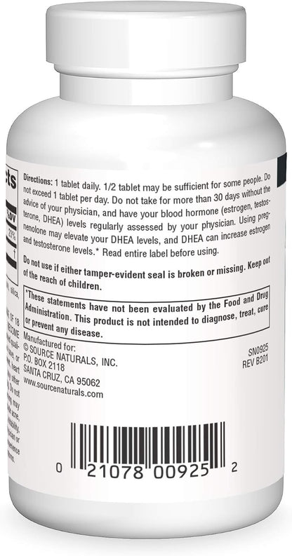 Source Naturals Pregnenolona 50mg - 120 Comprimidos – Image 2