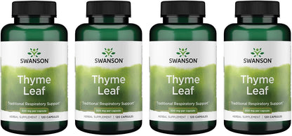 Swanson Hoja de Tomillo 500 mg - 120 – Uso previsto: Si buscas apoyar la salud respiratoria o digestiva, el – Image 8