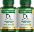 Nature's Bounty Vitamina D3 1000 IU Cápsulas Blandas de Liberación Rápida, 250 uds (Pack de 2)