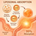 LIGUSTERI NAD+ Liposomal 1500 mg con TMG – 120 Softgels