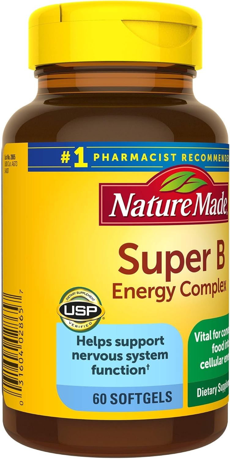 Nature Made Super B Energy Complex, 60 Cápsulas Blandas