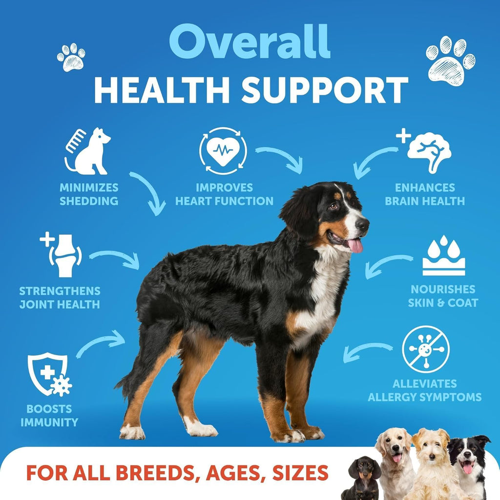 Omega 3 Fish Oil for Dogs - Aceite de Pescado para Perros con EPA y DHA - 236 ml