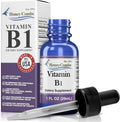 Vitamina B1 (Tiamina) Gotas - Extracto de Tiamina Vitamina B1 de Alta Potencia - Líquido Vitamínico Vegano, Sin Alcohol y Sin OGM - Mantiene la Salud del Sistema Nervioso, Apoya la Digestión y Aumenta la Energía, 1 Fl Oz