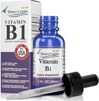 Vitamina B1 (Tiamina) Gotas - Extracto de Tiamina Vitamina B1 de Alta Potencia - Líquido Vitamínico Vegano, Sin Alcohol y Sin OGM - Mantiene la Salud del Sistema Nervioso, Apoya la Digestión y Aumenta la Energía, 1 Fl Oz
