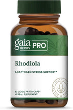 GAIA HERBS PRO Rhodiola - Complemento Adaptógeno con Extracto de Raíz de Rhodiola - 60 Cápsulas (30 Dosis)