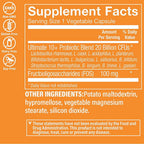 The Vitamin Shoppe Ultimate 10+ Probióticos 20 mil millones UFC - 10 Cepas Probióticas para Salud Digestiva e Inmunológica (60 Cápsulas Vegetales)