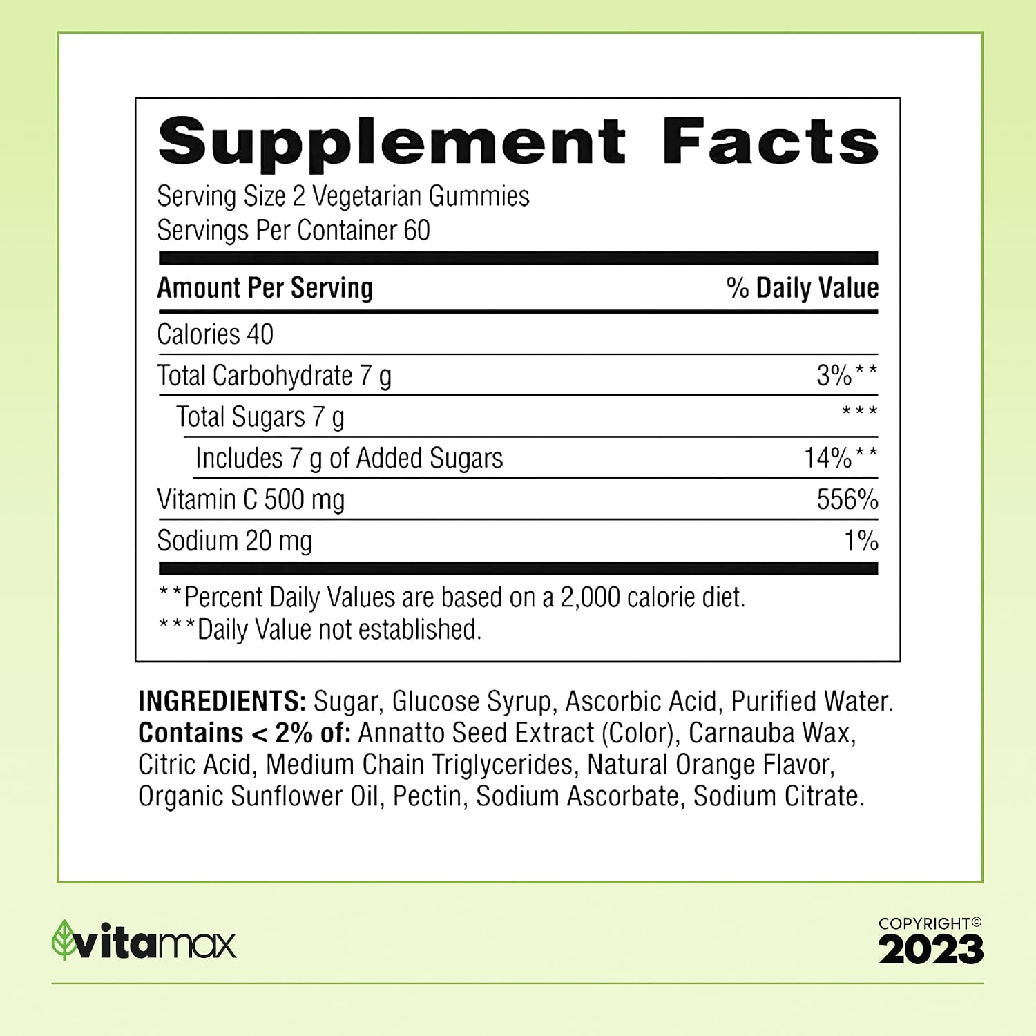 Spring Valley Gominolas de Vitamina C Extra Strength para la Salud Inmunitaria, Naranja, 500 mg, 120 unidades + Guía de Vitaminas VitaMax (2 artículos)