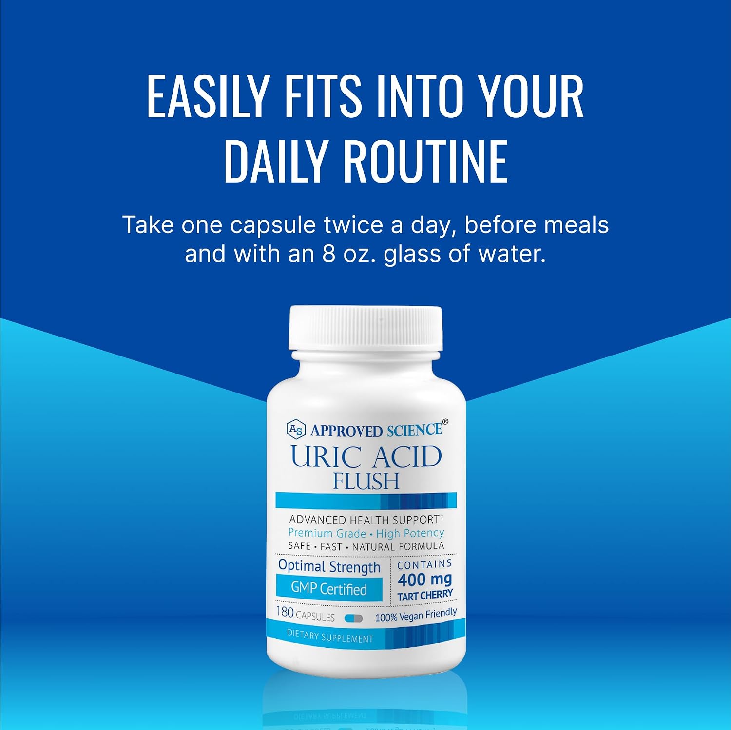 Approved Science Uric Acid Flush | 360 Cápsulas (6 Meses) | Cereza Ácida, Cúrcuma, Cardo Mariano