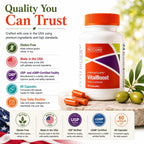 McCord VitalBoost: Complemento de Energía, Memoria e Inmunidad con Vitamina D3, Magnesio, Zinc y Olivamina - 60 Cápsulas