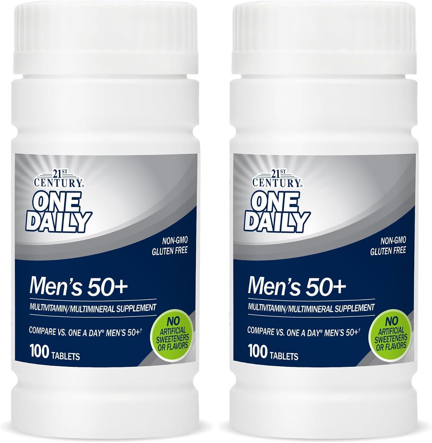 21st Century One Daily Men's 50+ Comprimidos, 100 Unidades