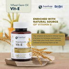 SRI SRI TATTVA VIT-E Wheat Germ Oil, 500mg (60 Capsules)