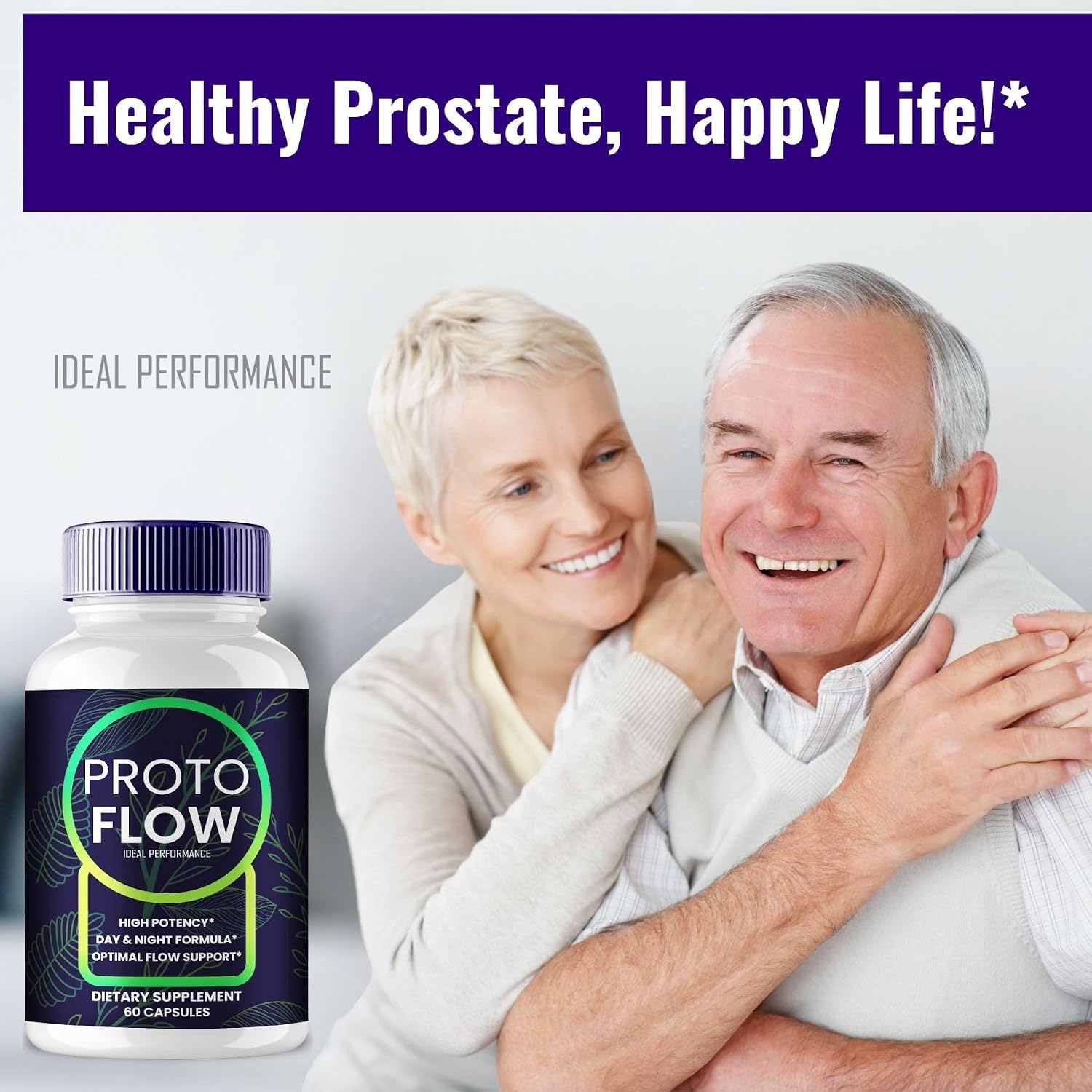 Proto Flow Cápsulas para la Próstata - Fórmula Avanzada Natural (2 Paquetes)