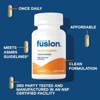 Bariatric Fusion Multivitamínico con Hierro para Mujeres y Hombres | 1 Cápsula al Día | 45mg de Hierro | 30 Cápsulas | 1 Mes