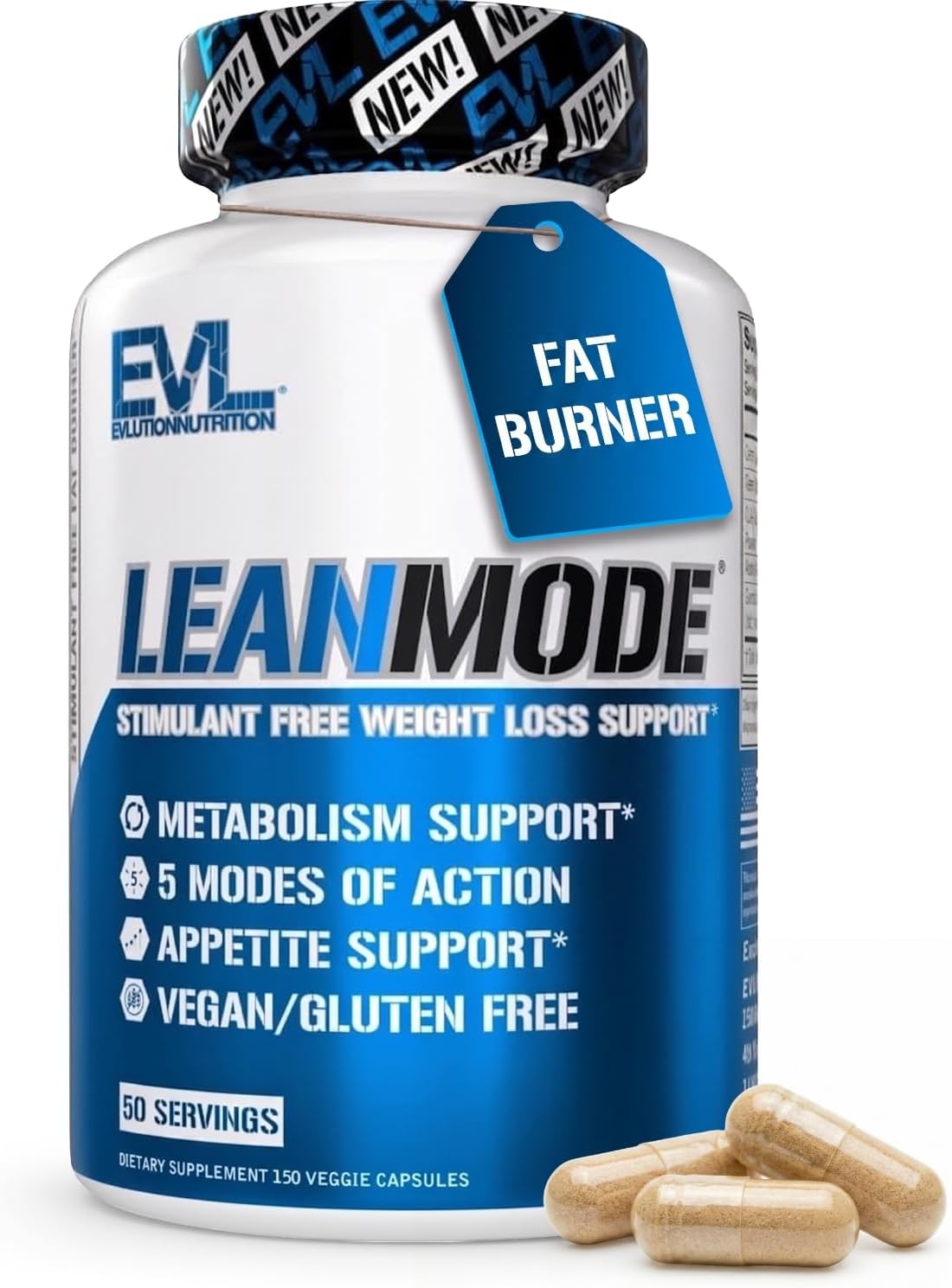 Evlution Nutrition Leanmode + Probiotic - 15 mil millones UFC, 40 cápsulas