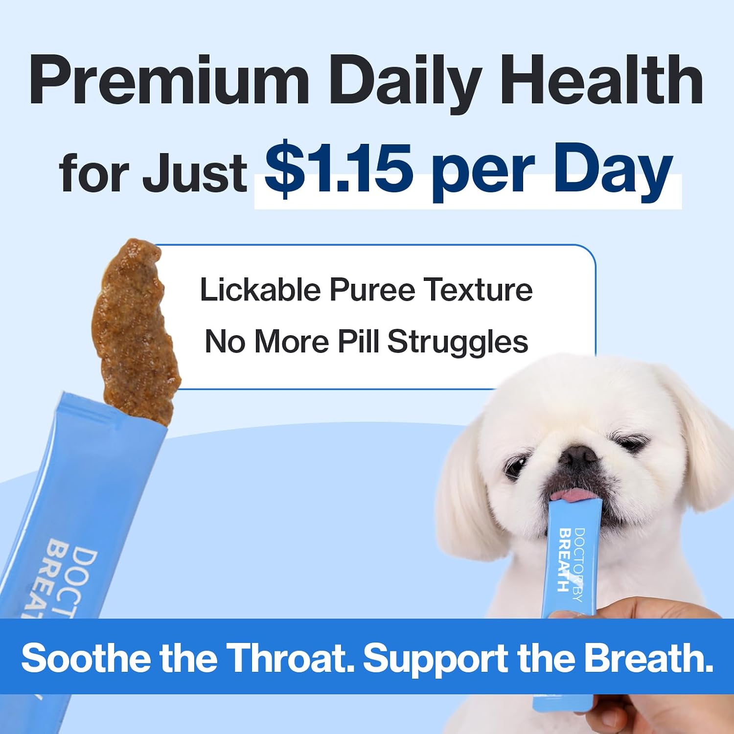 Doctor By Breath Care - Suplemento Bronquial para Perros - Alivio de la Tos (240 g)
