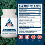 Ayush Herbs BioGymnema - Suplemento metabólico con vitaminas y hierbas, 90 porciones