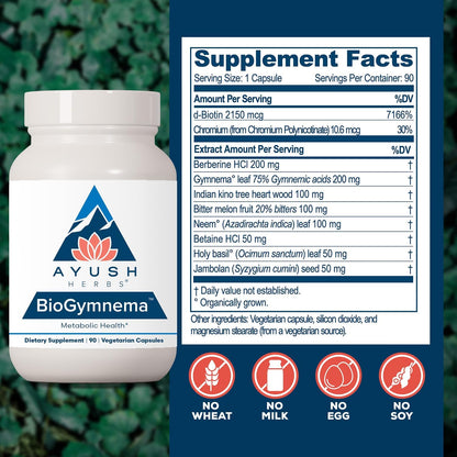 Ayush Herbs BioGymnema - Suplemento – Gymnema y melón amargo se han utilizado tradicionalmente en la medicina – Image 3