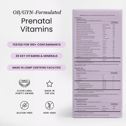 Perelel Pack Prenatal 1er Trimestre – 30 – Ayuda para las náuseas matutinas: La vitamina B6 y el jengibre se han – Image 2